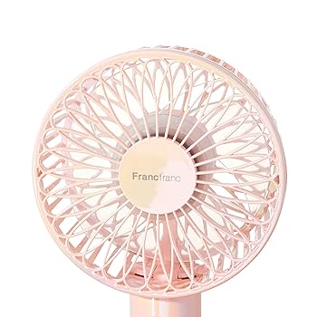 USB充電式 ハンディファン ピンク Amazon | ハンディファン 充電 扇風機 ハンディ フランフラン